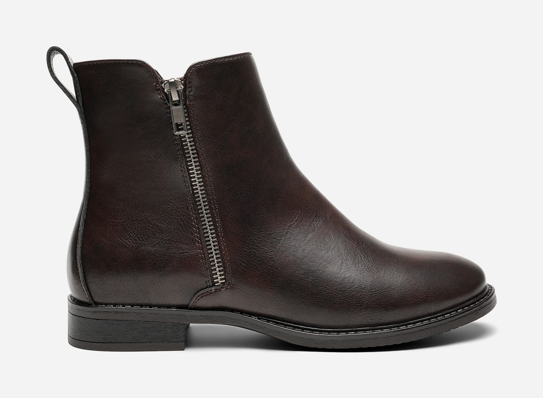 SO ALL, Boots med dragkedja Bruna