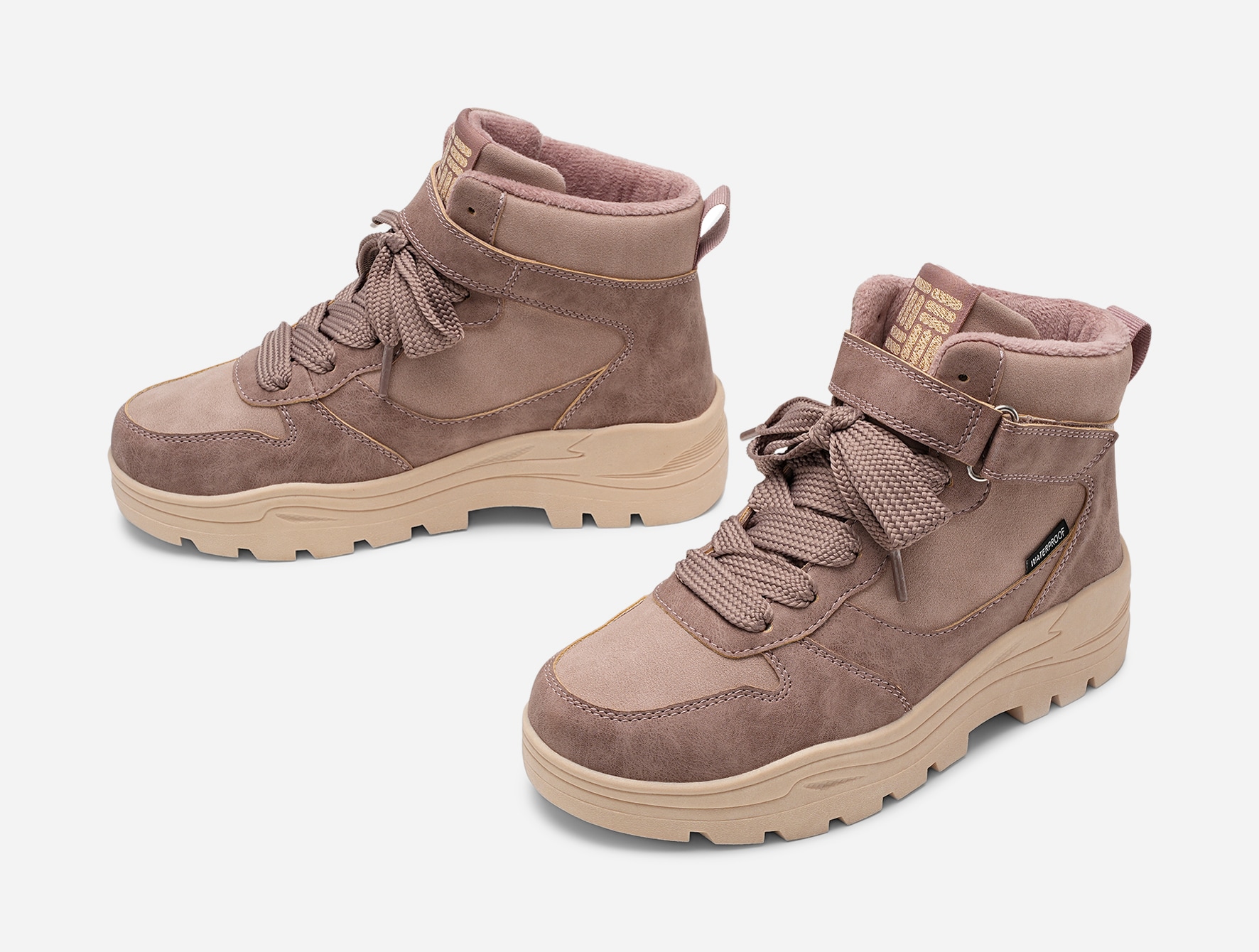 DINSKO, Fleecefodrade kängor waterproof Lila