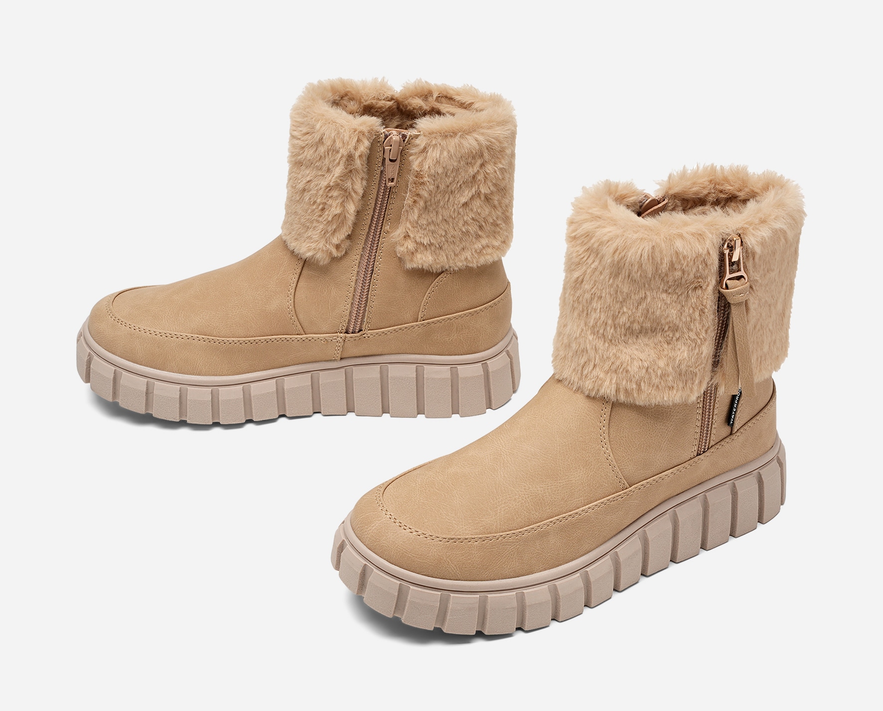LINEAR, Varmfodrade boots, waterproof Beigea