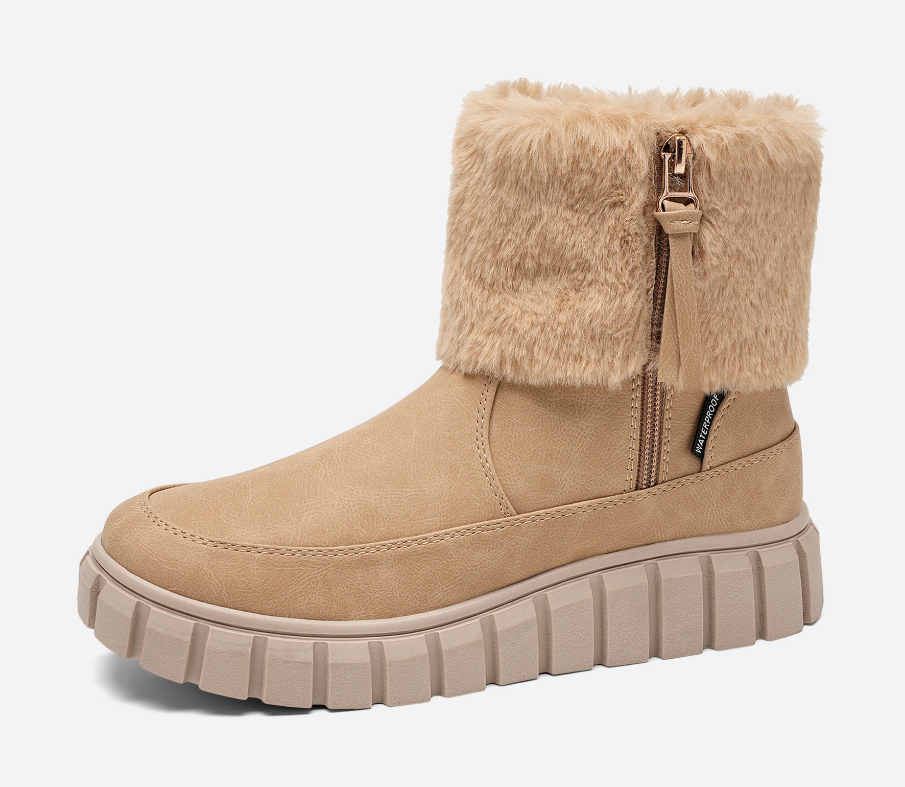 LINEAR, Varmfodrade boots, waterproof Beigea