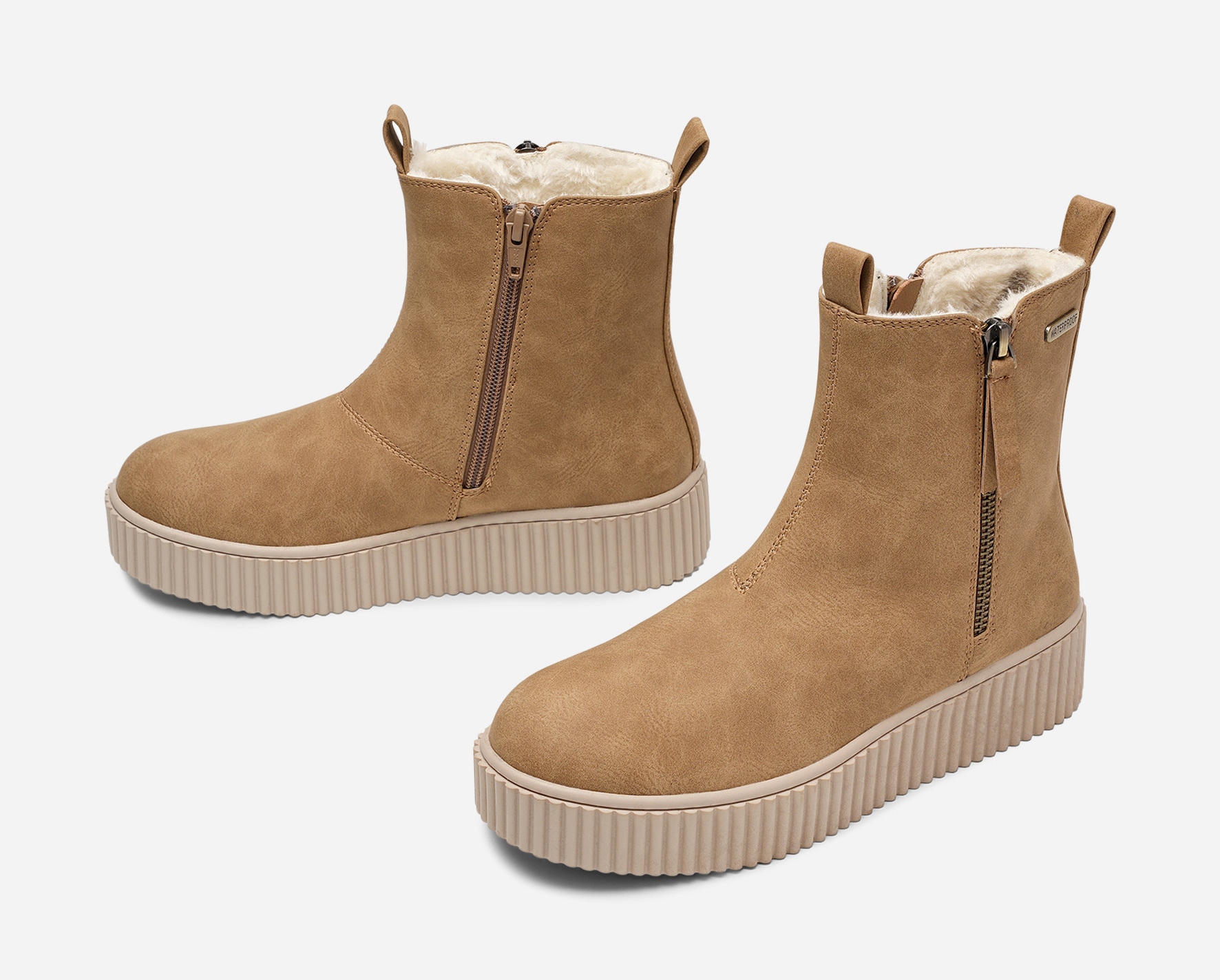 DINSKO, Varmfodrade boots, waterproof Beigea