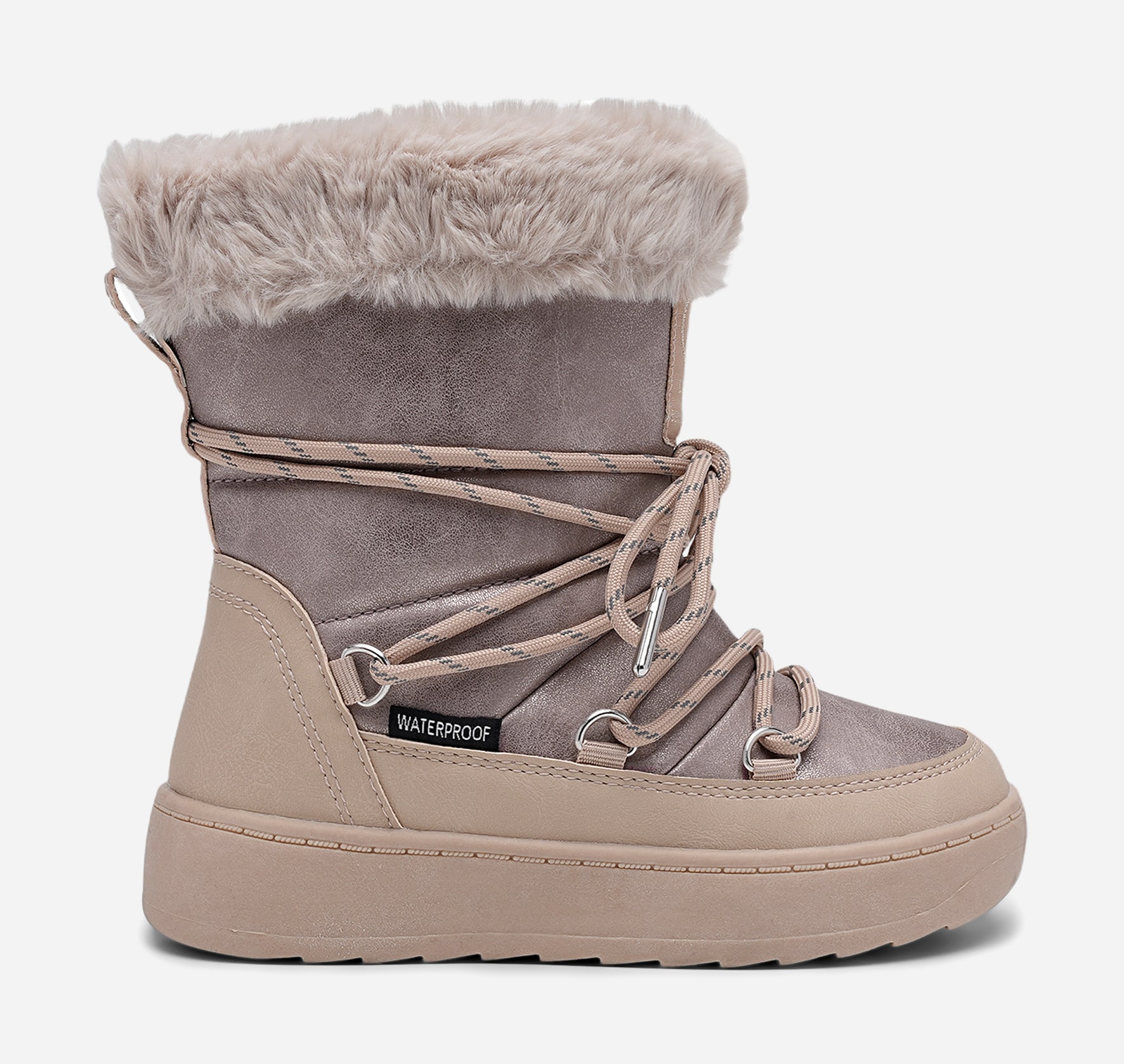 LINEAR, Varmfodrade stövlar, waterproof Beigea