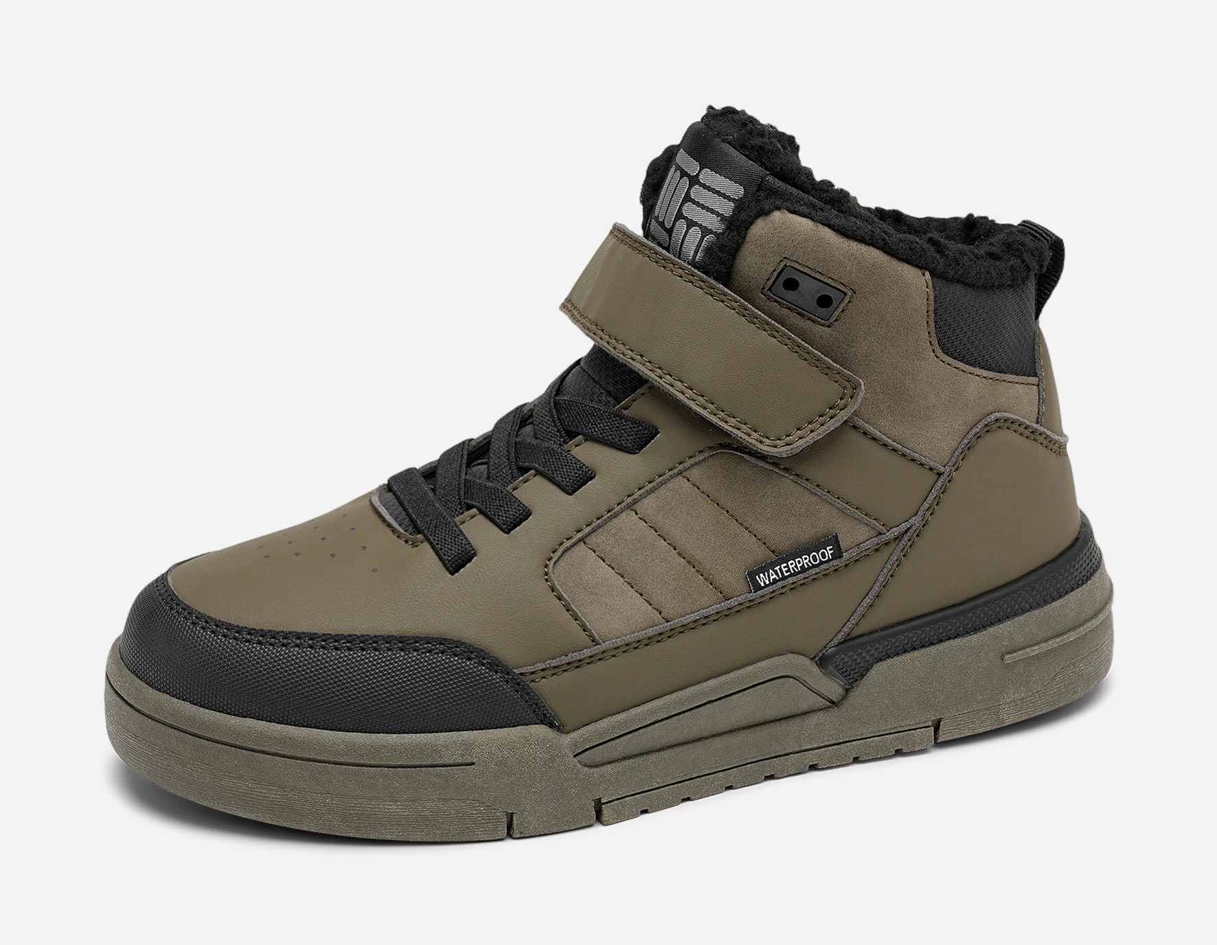 DINSKO, Varmfodrade höga sneakers waterproof Gröna