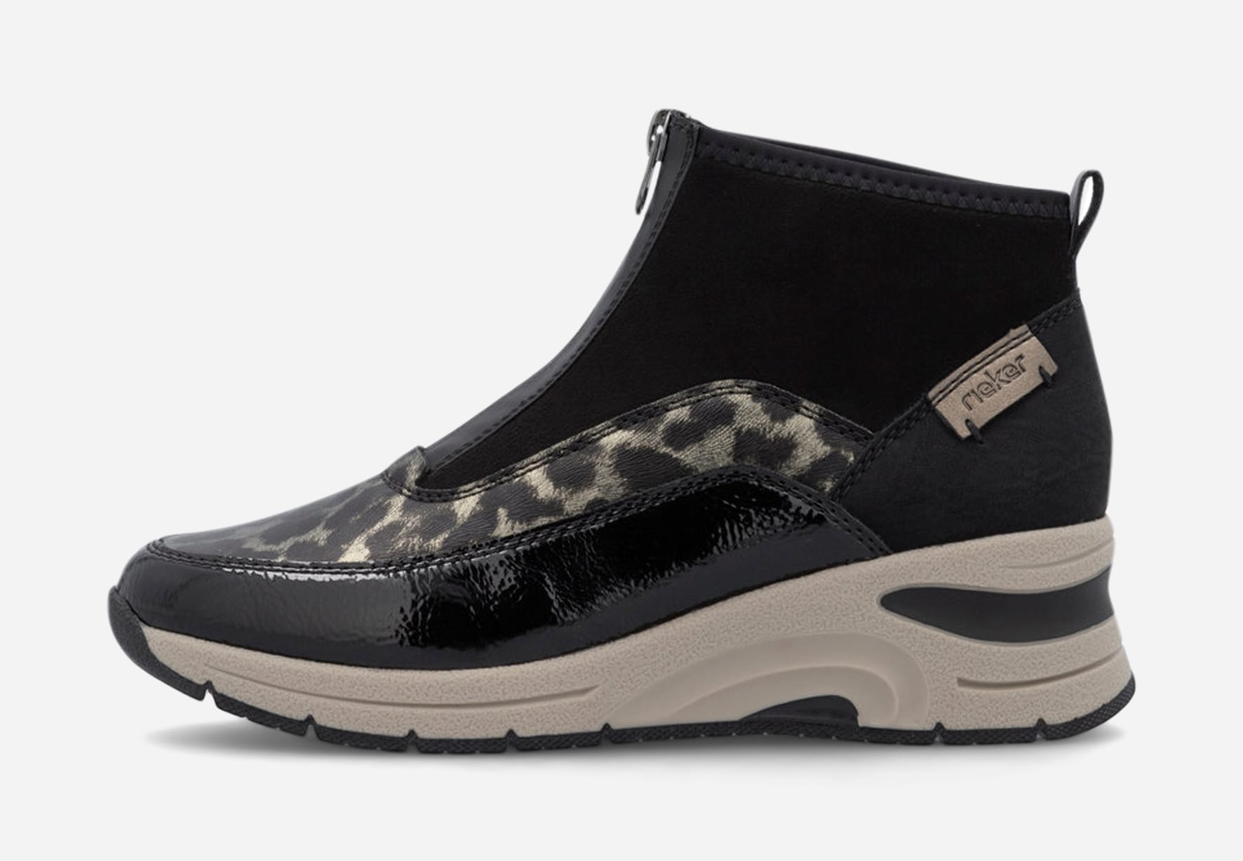 RIEKER, Höga sneakers Svarta