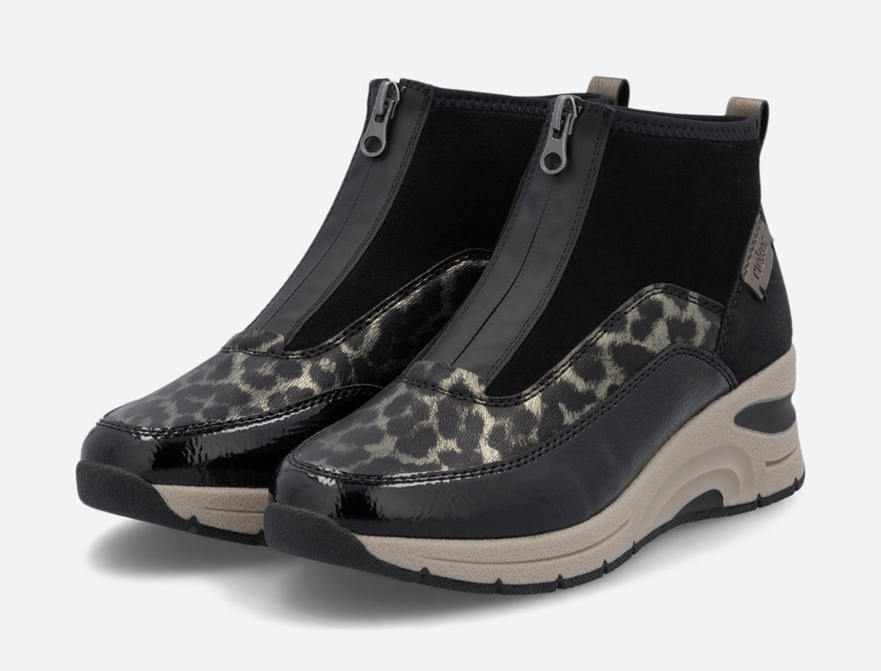 RIEKER, Höga sneakers Svarta