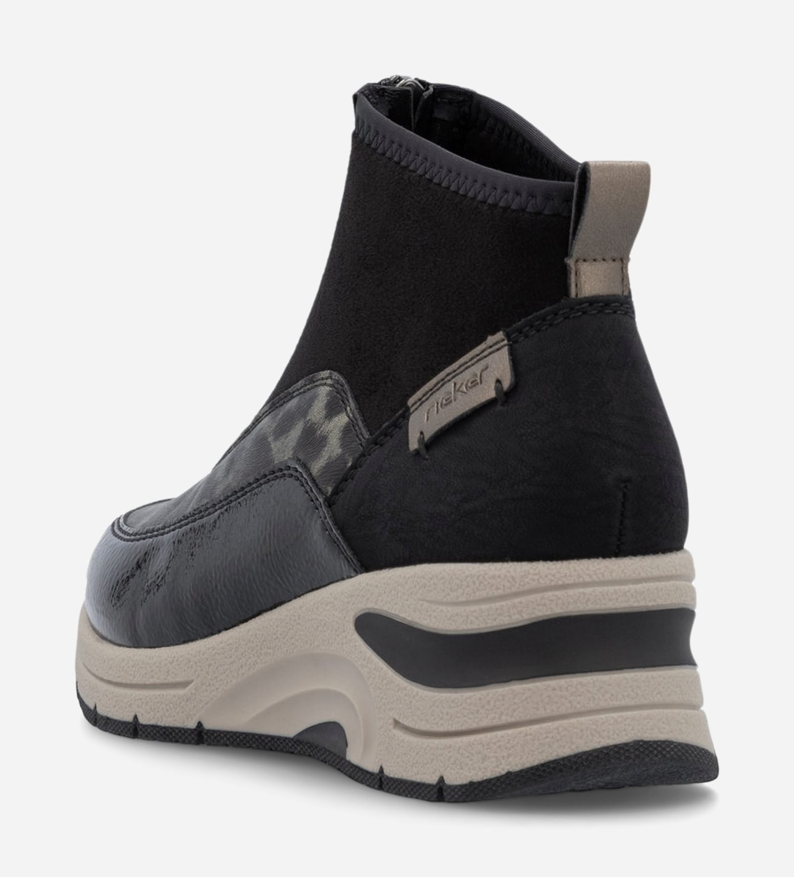 RIEKER, Höga sneakers Svarta