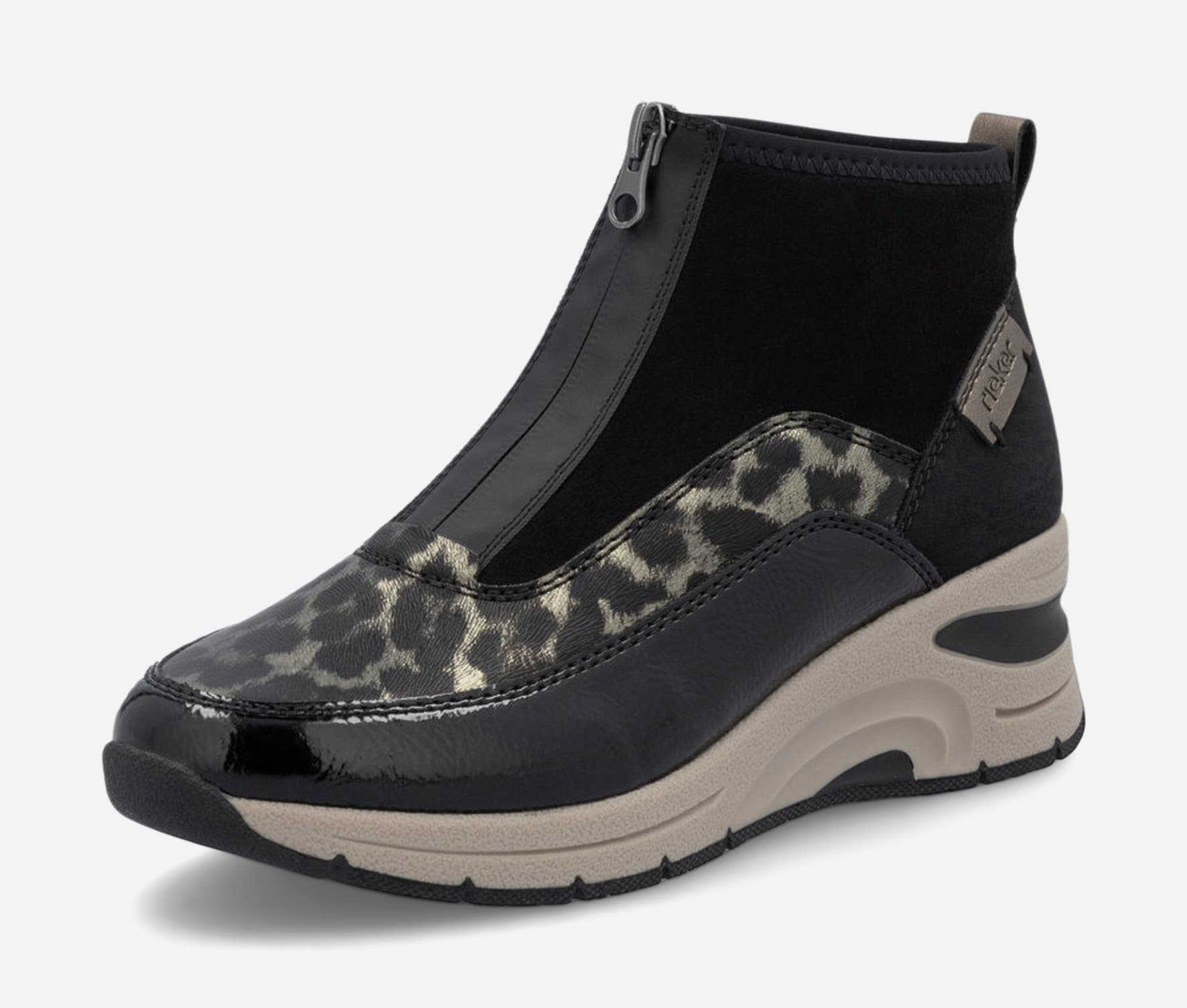 RIEKER, Höga sneakers Svarta