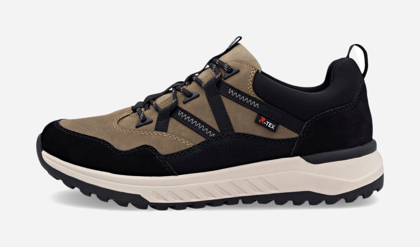 RIEKER, Promenadskor med snörning Gröna