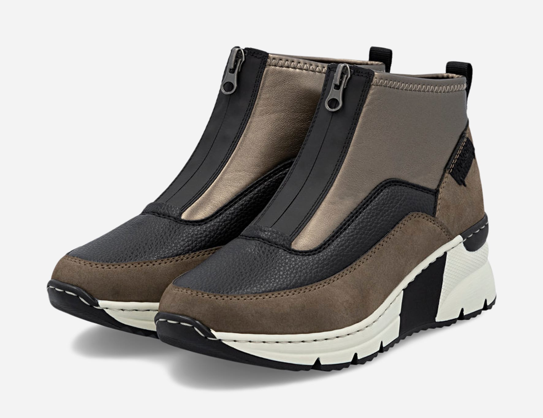 RIEKER, Höga sneakers Bruna