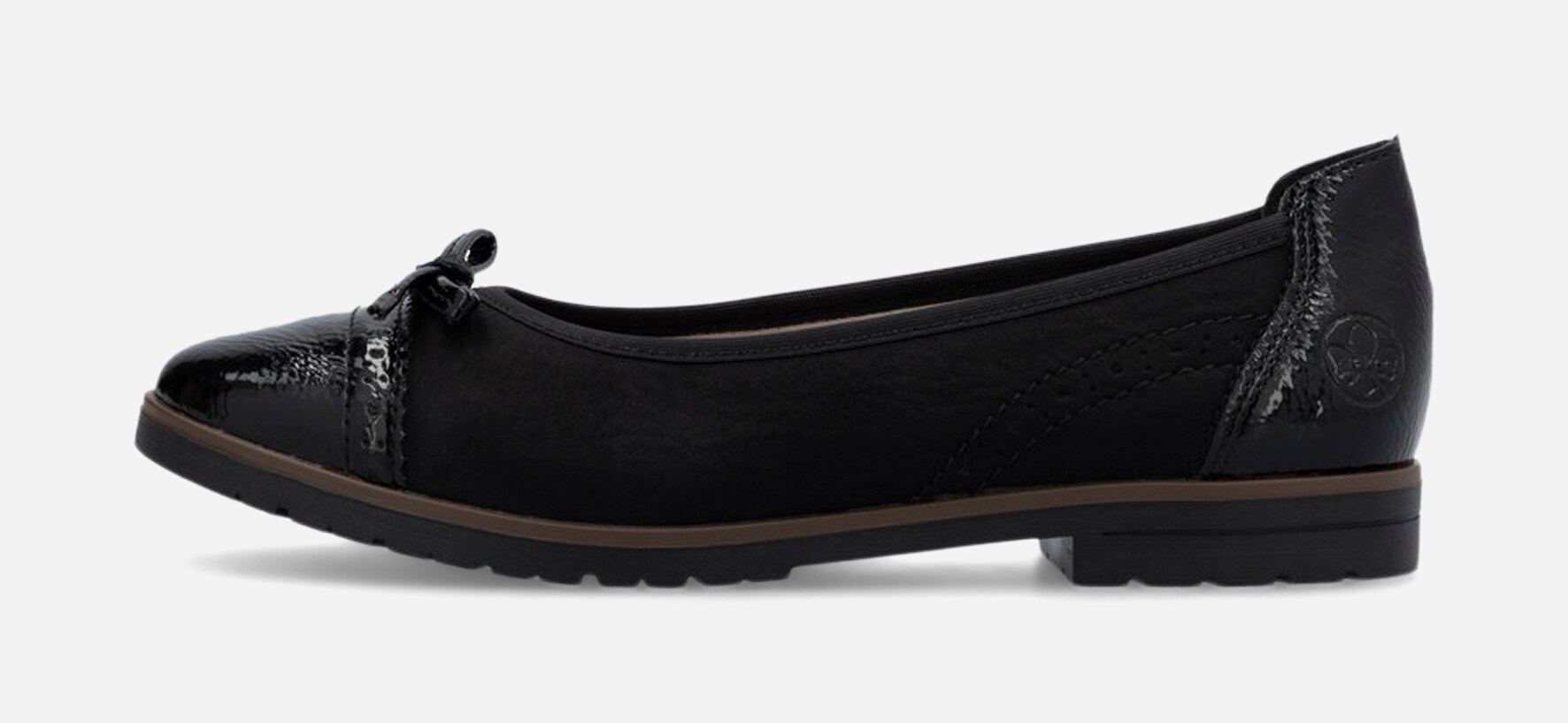 RIEKER, Ballerinaskor Svarta