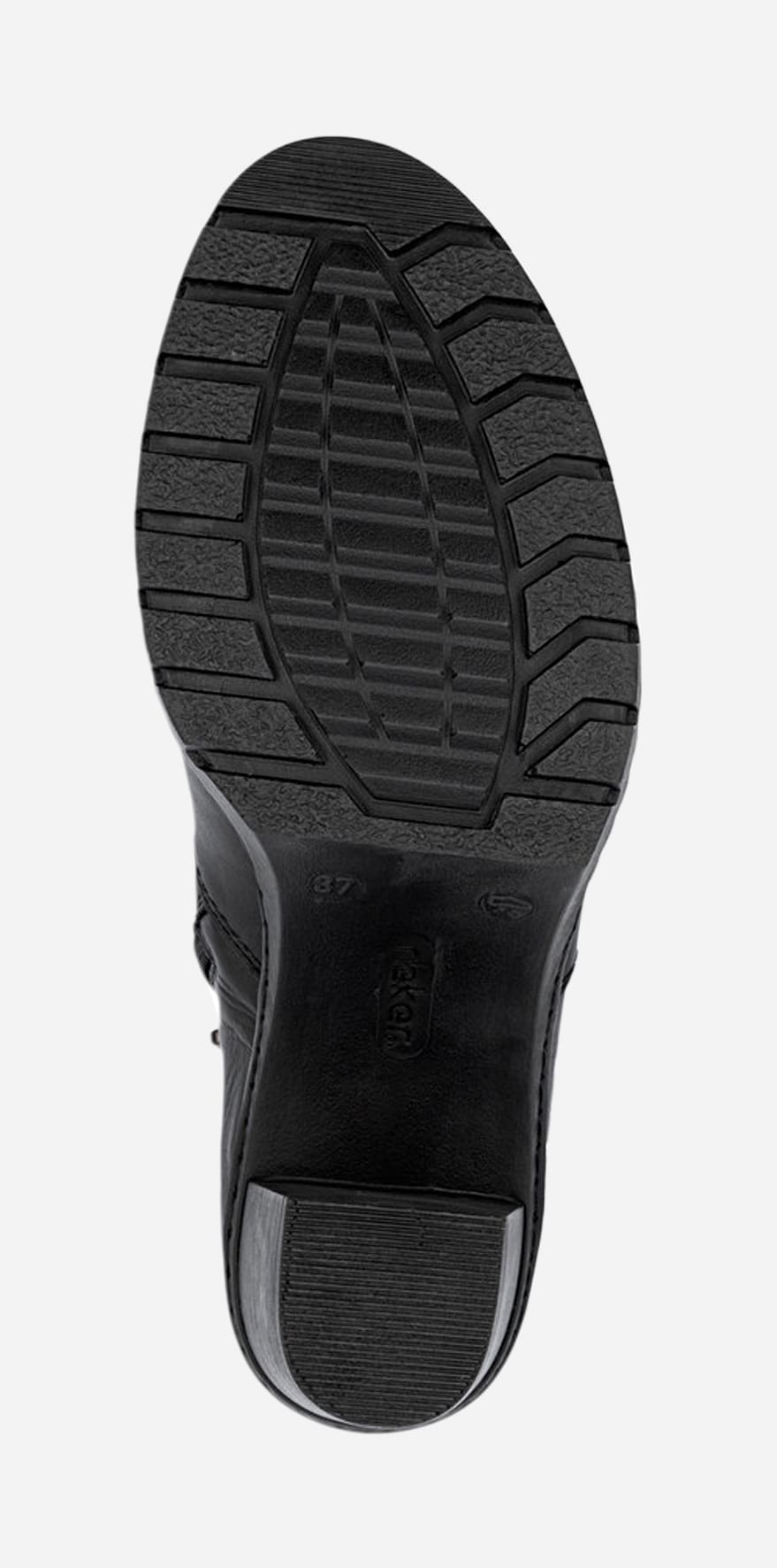 RIEKER, Boots med spänne Svarta
