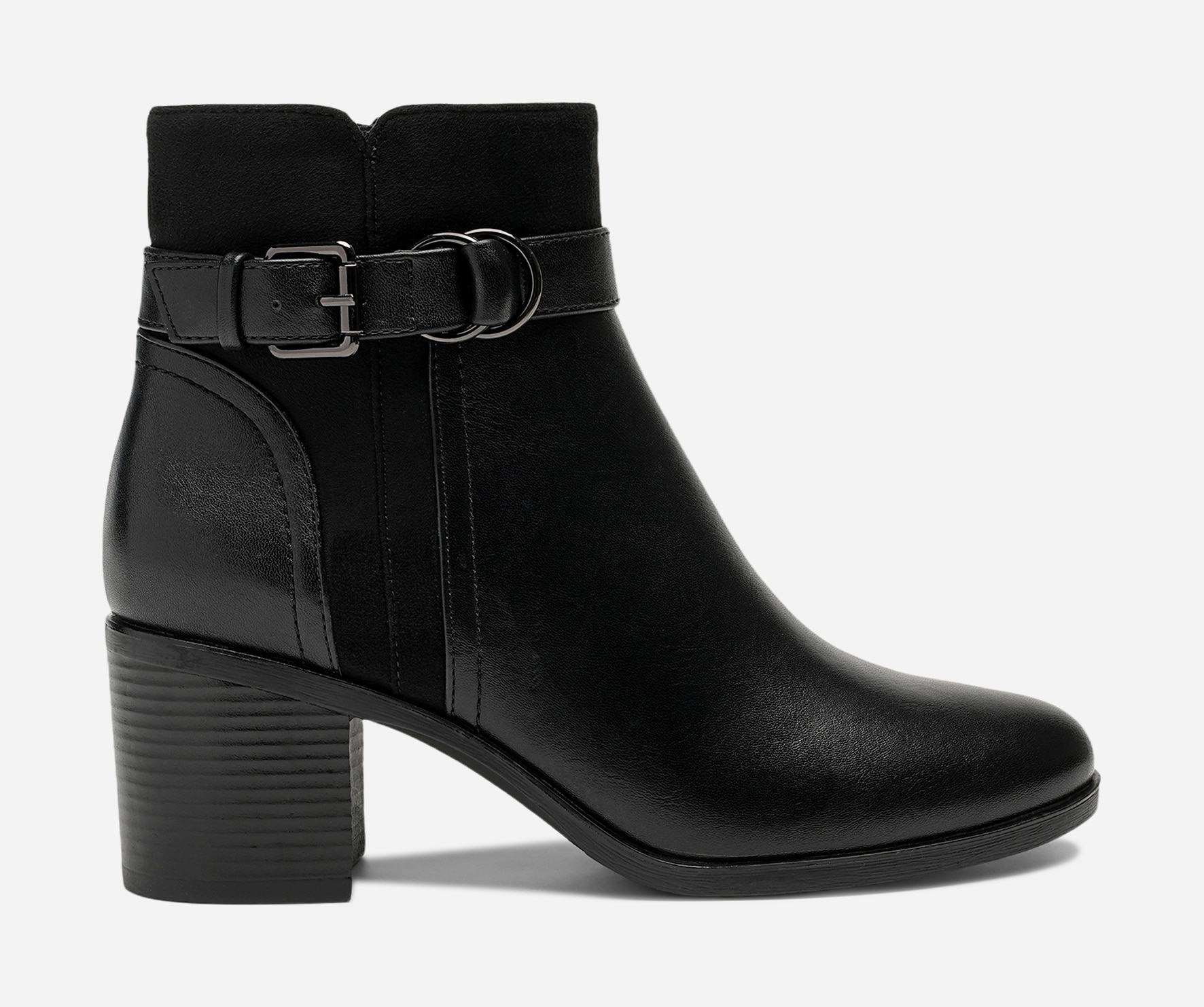 SO ALL, Boots med spänne Svarta