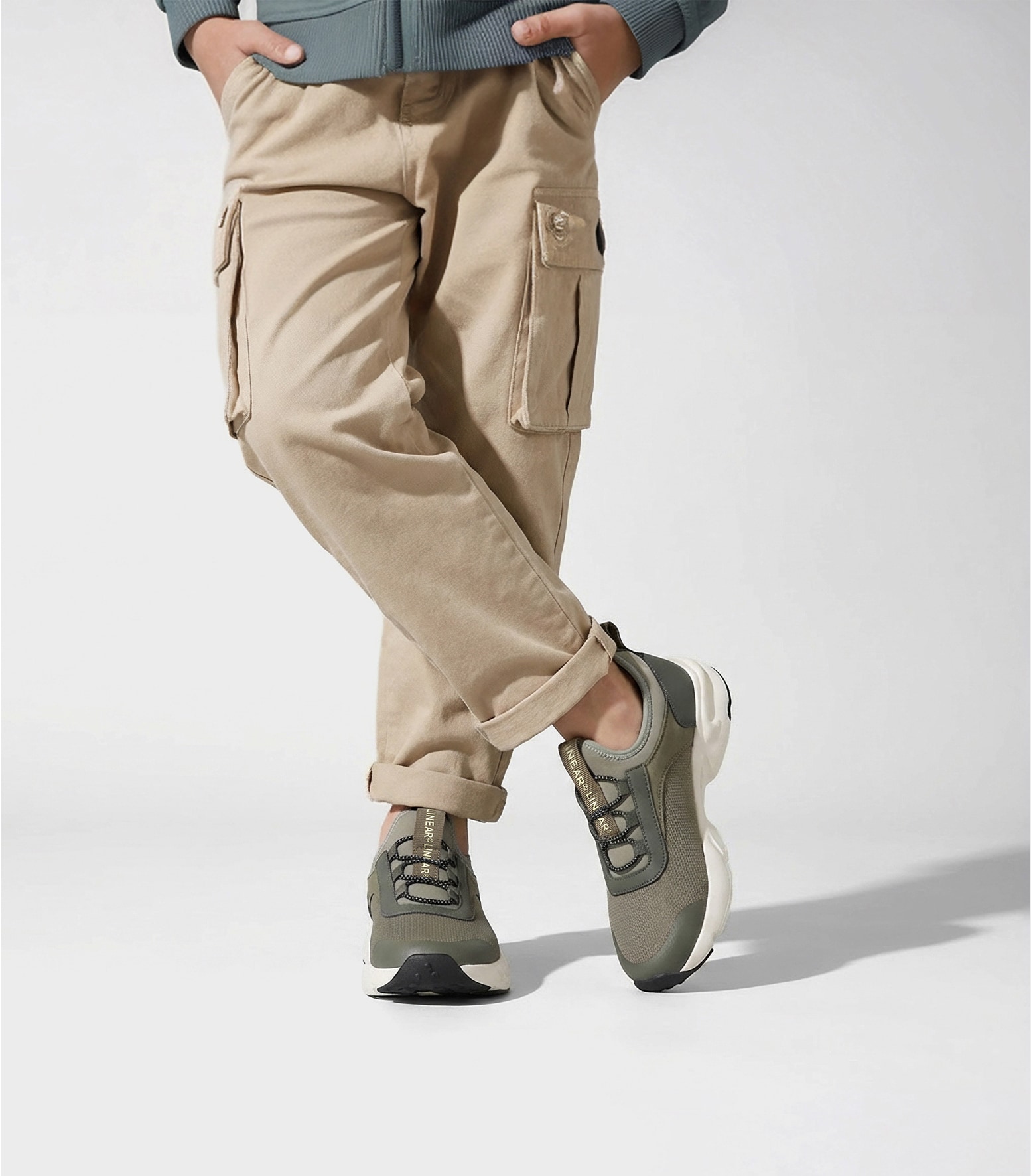 LINEAR, Sock sneakers Gröna