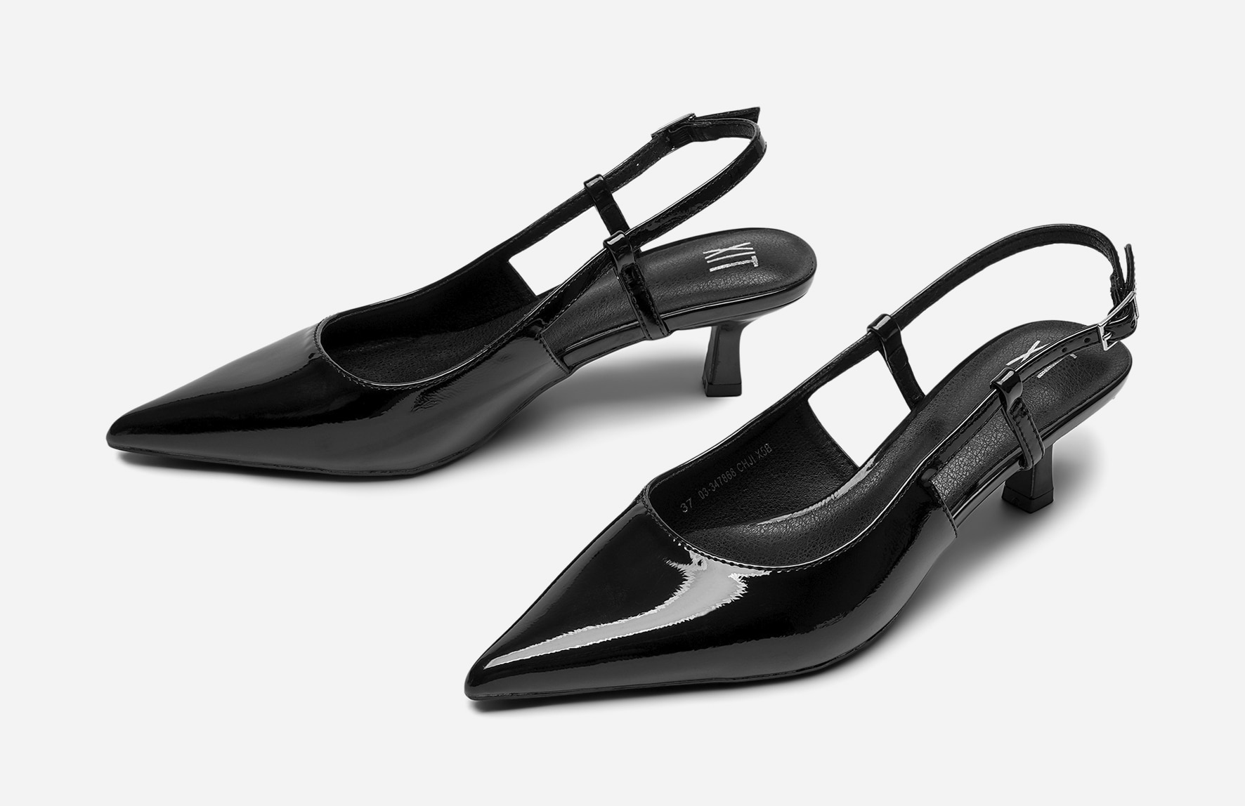 XIT, Pumps med slingback Svarta
