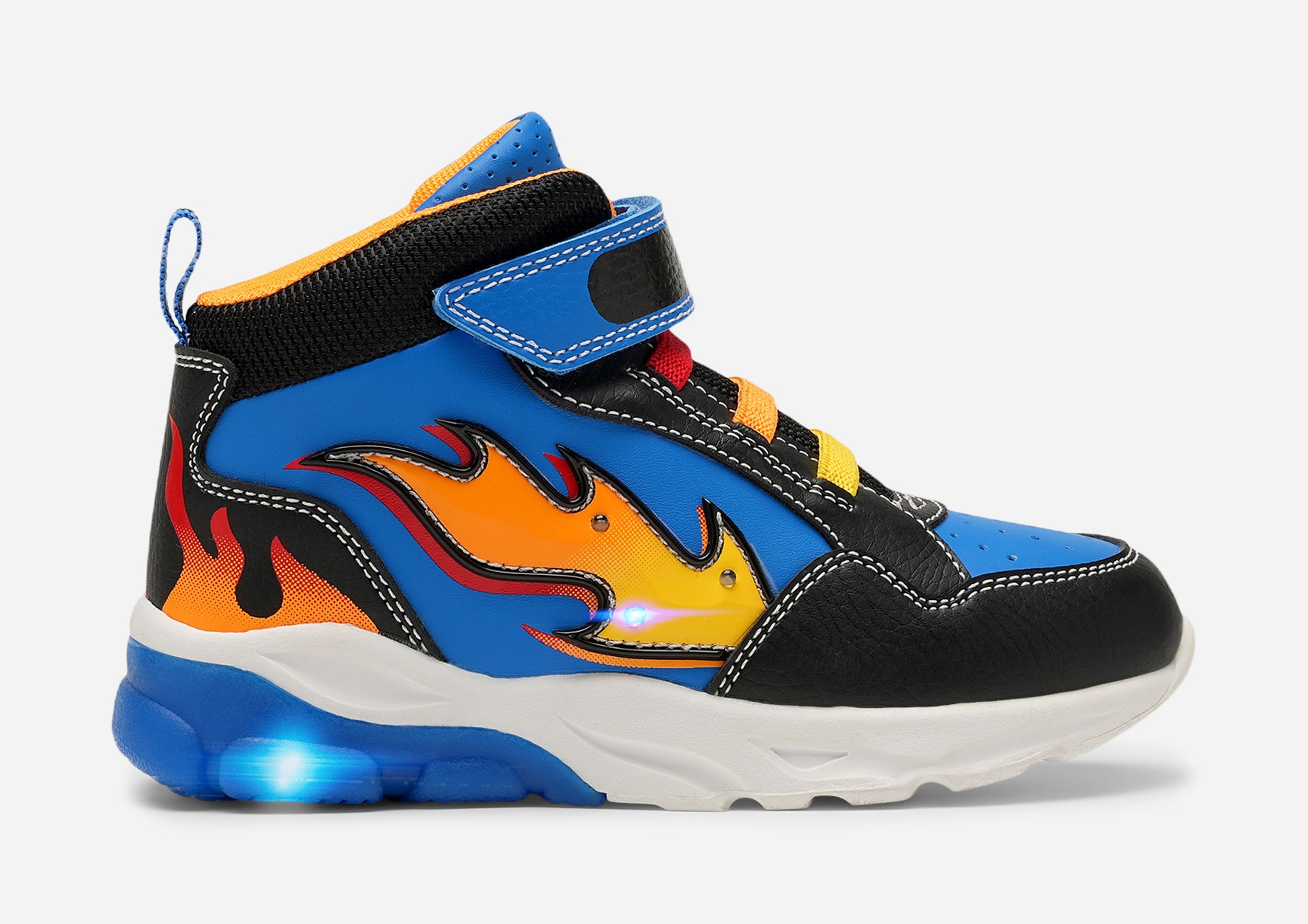 DINSKO, Blinkande höga sneakers Blåa