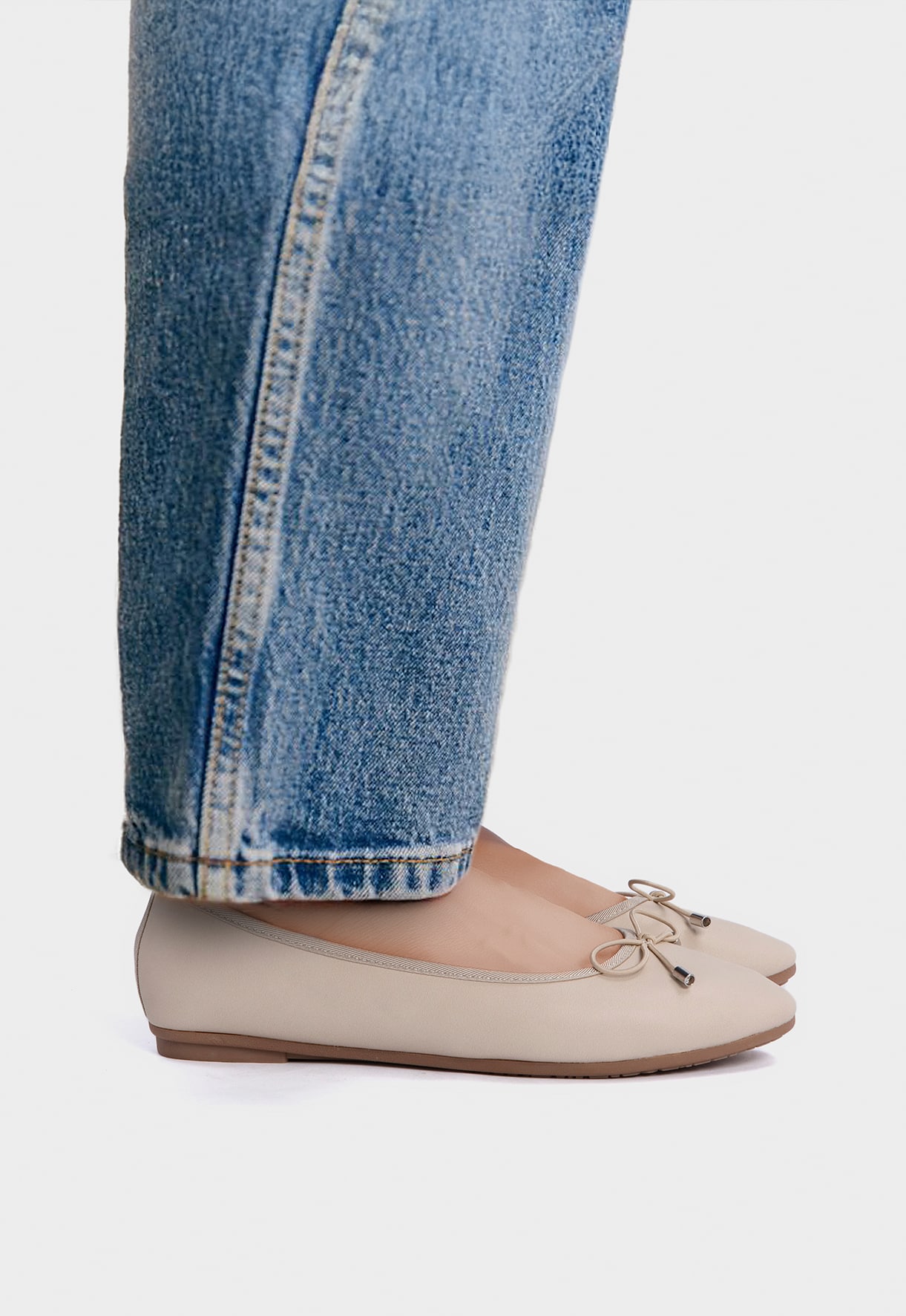 ATTITUDE, Ballerinaskor Beigea