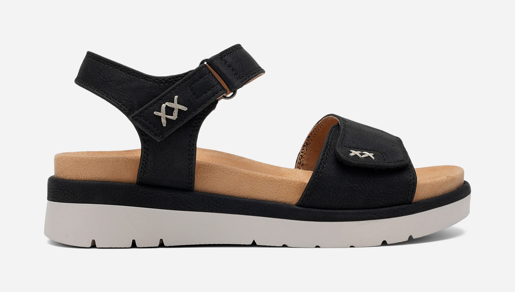 SO ALL, Sandaler med remmar Svarta