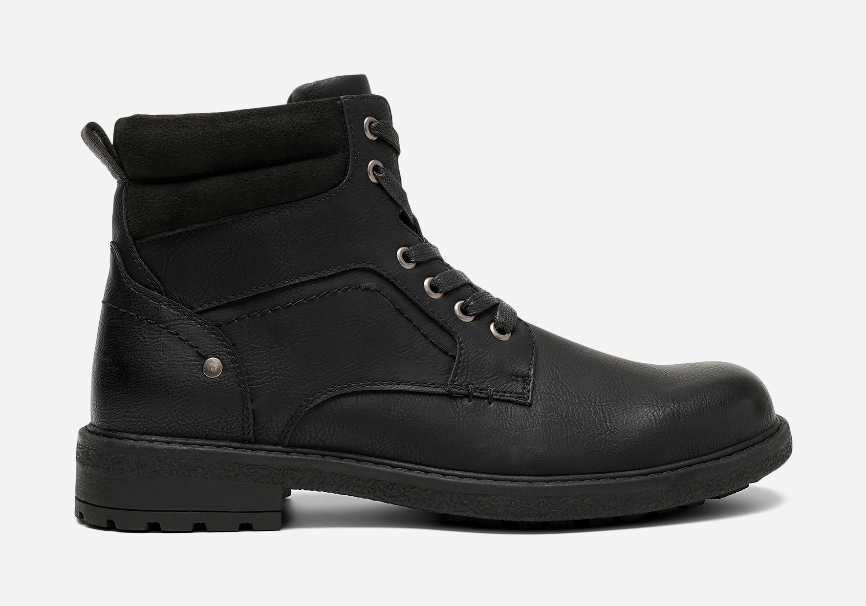 IGUASSU, Varmfodrade kängor med dragkedja Svarta