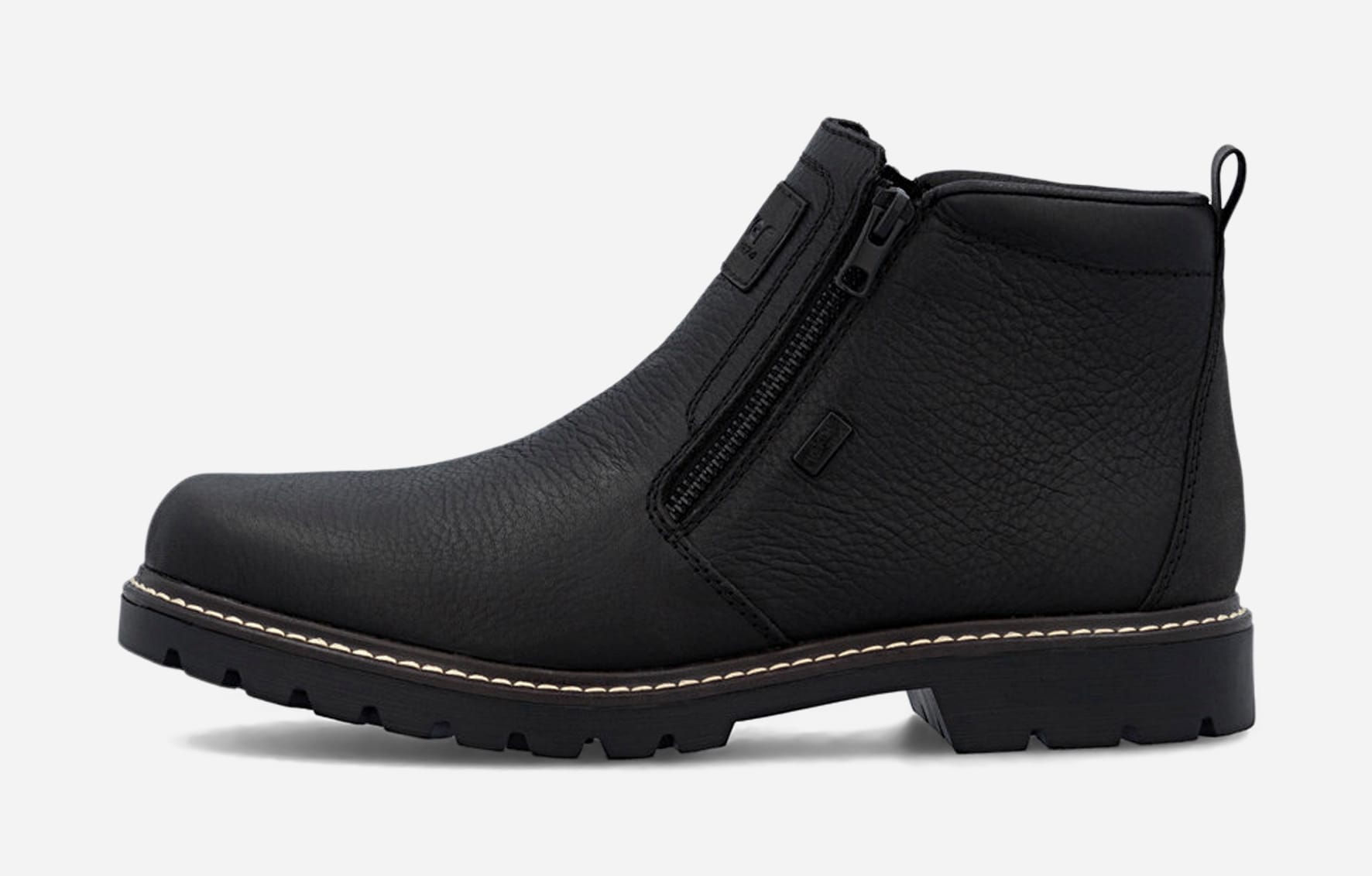 RIEKER, Boots med dragkedja Svarta