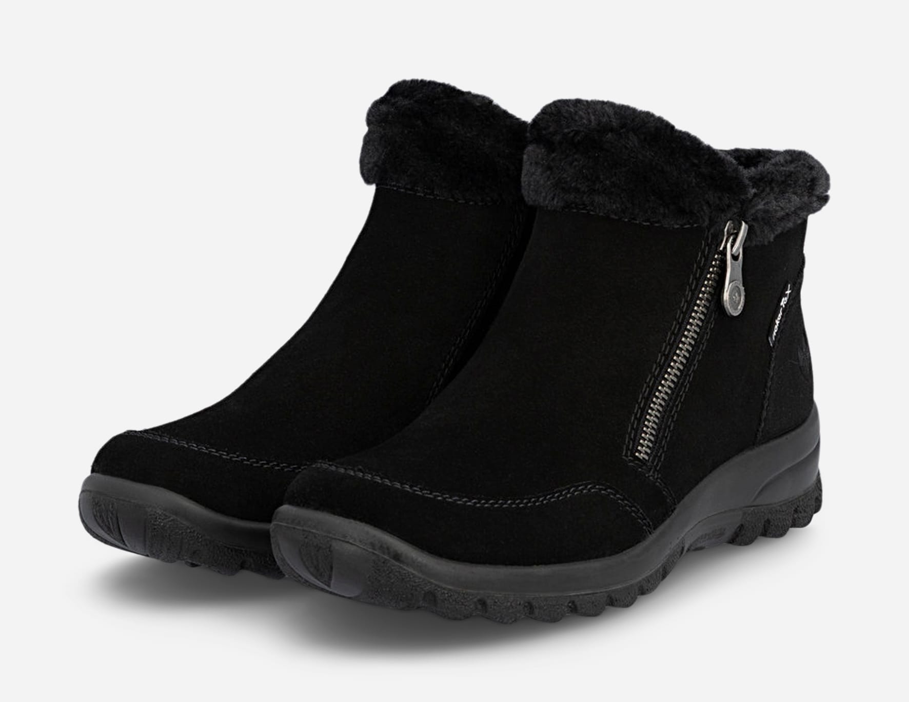 RIEKER, Varmfodrade boots, waterproof Svarta