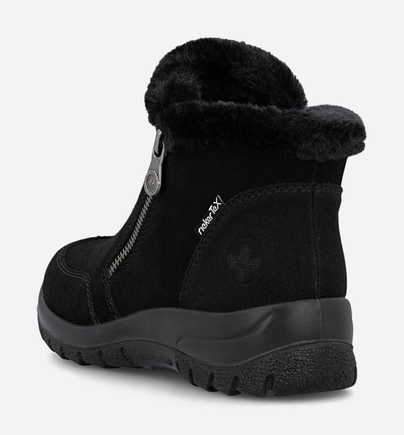 RIEKER, Varmfodrade boots, waterproof Svarta