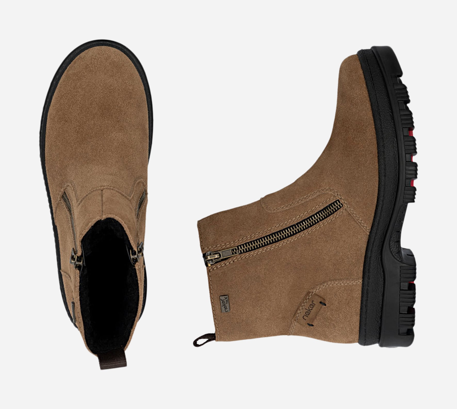 RIEKER, Varmfodrade boots Bruna