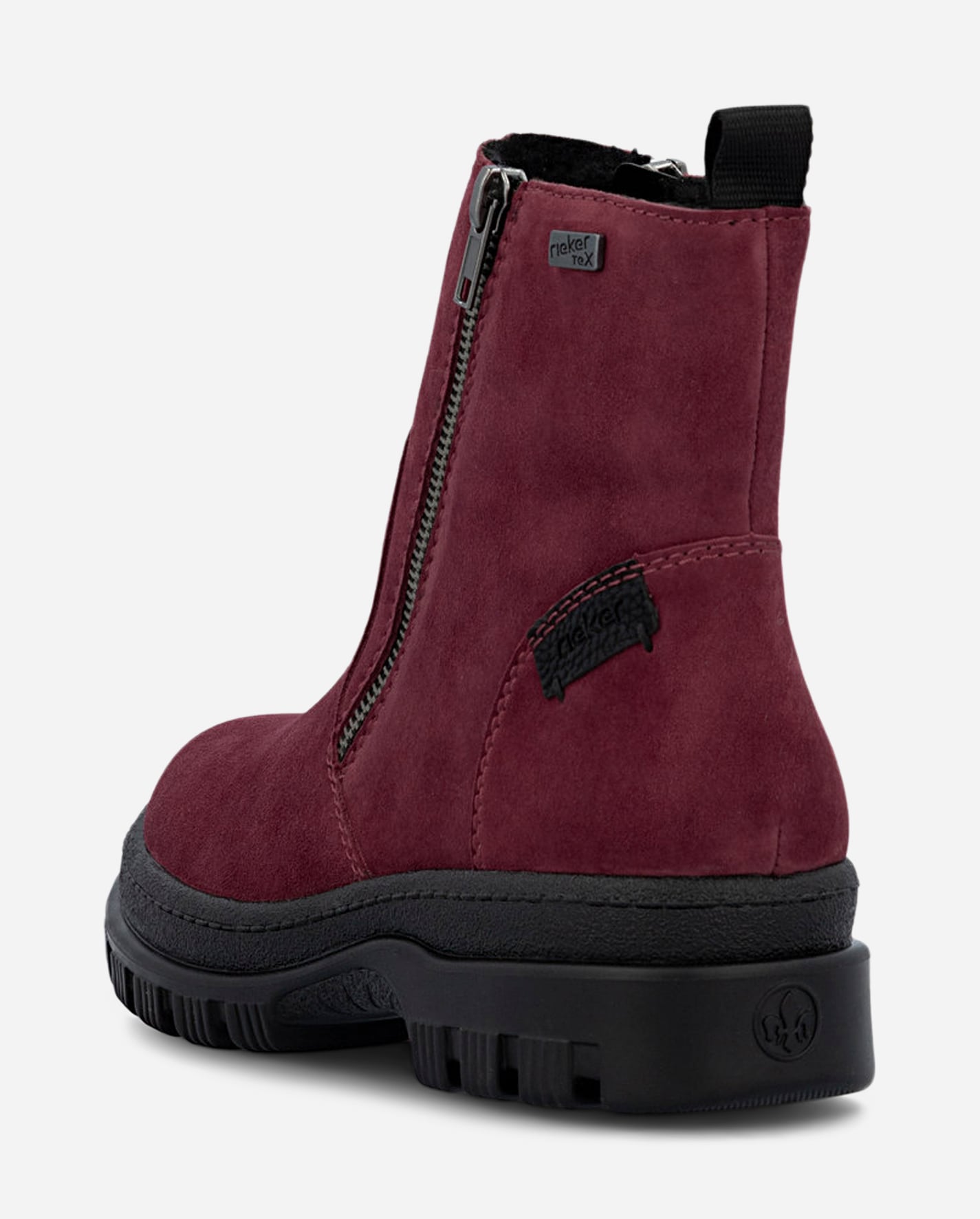 RIEKER, Boots med dragkedja Röda