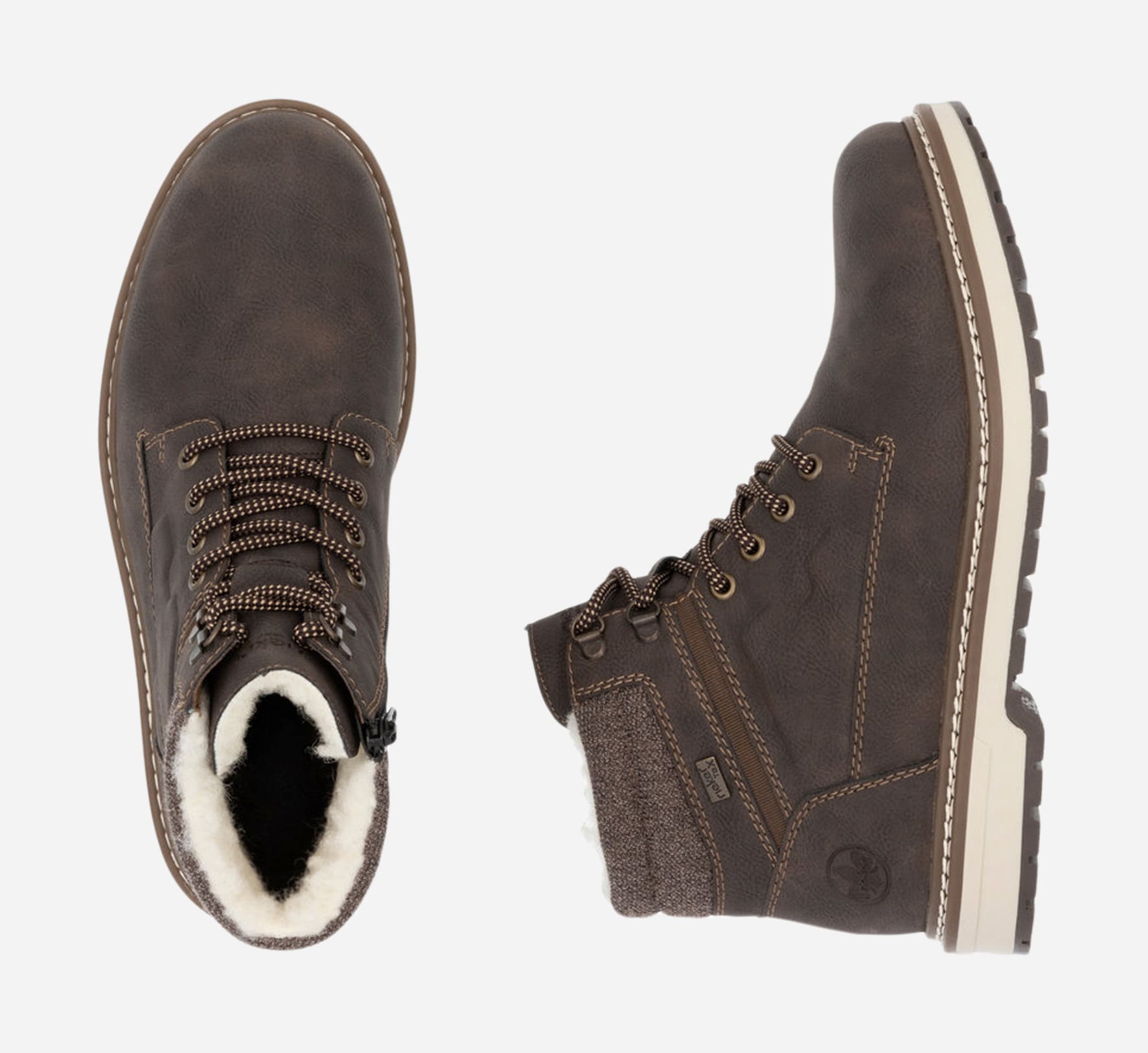 RIEKER, Varmfodrade kängor med dragkedja Flerfärgade