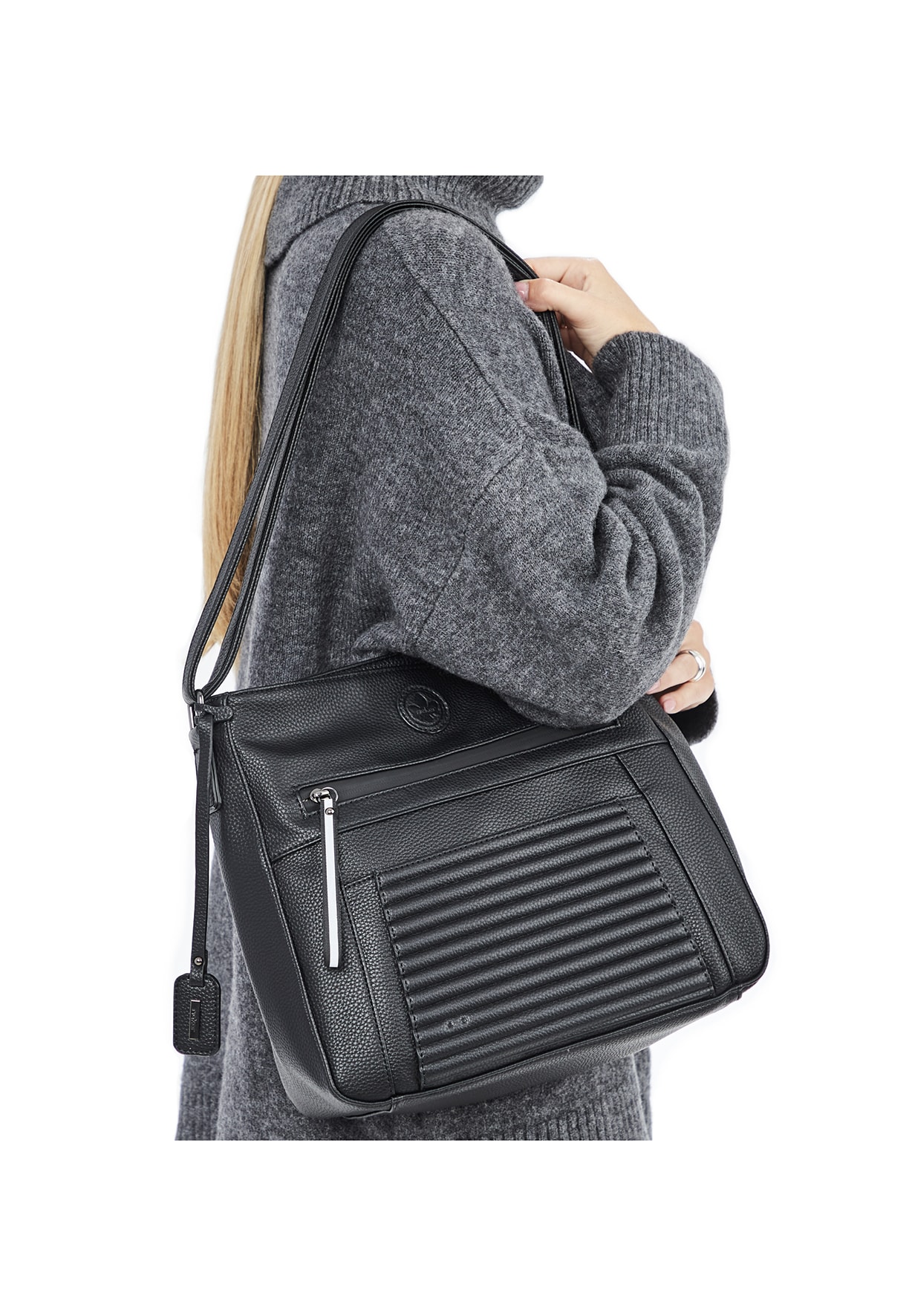 RIEKER, Handväska Svarta