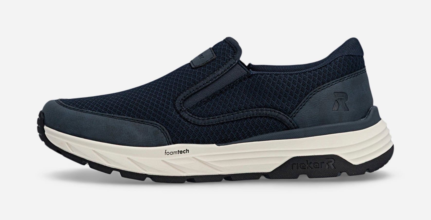 RIEKER, Slip-on sneakers Blåa