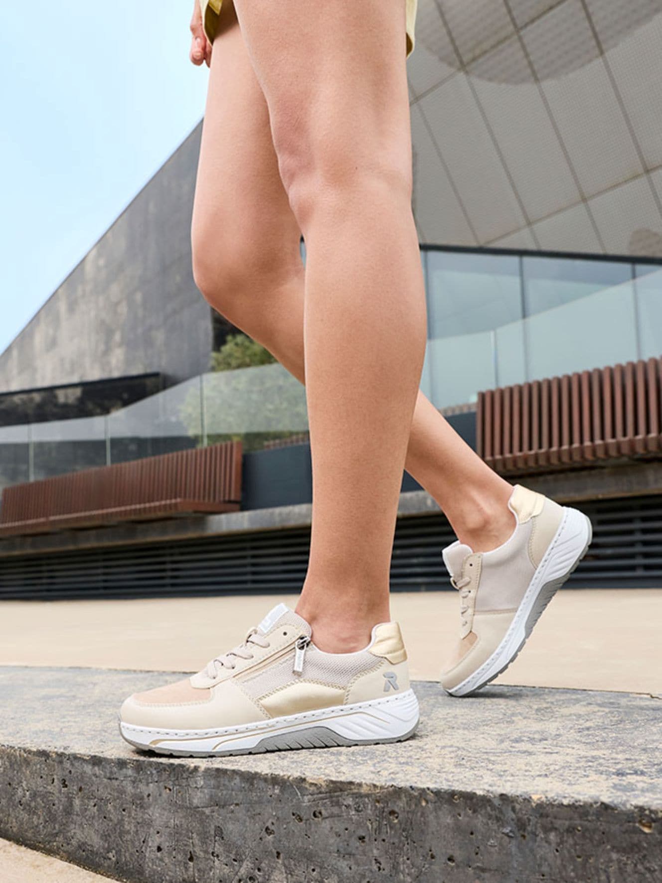 RIEKER, Sneakers Beigea
