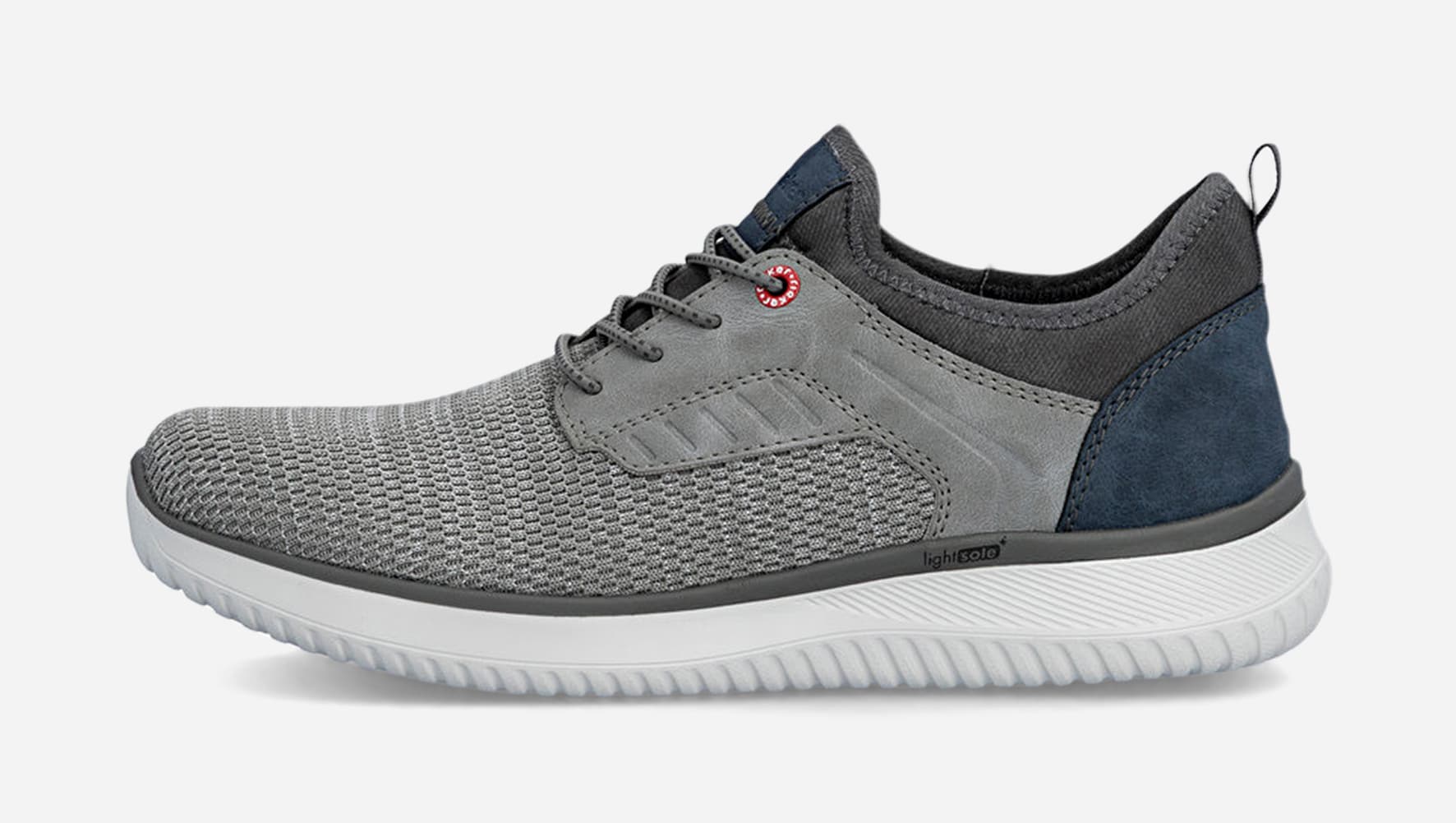 RIEKER, Slip-on sneakers Gråa