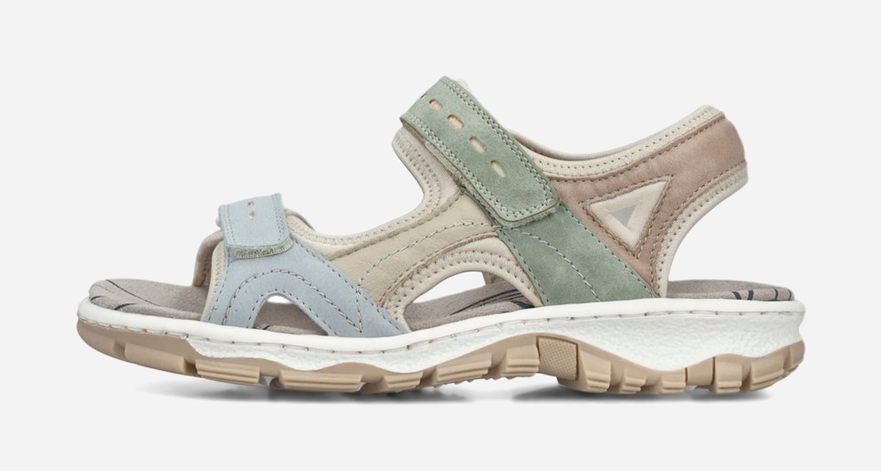 RIEKER, Sandaler med remmar Blåa