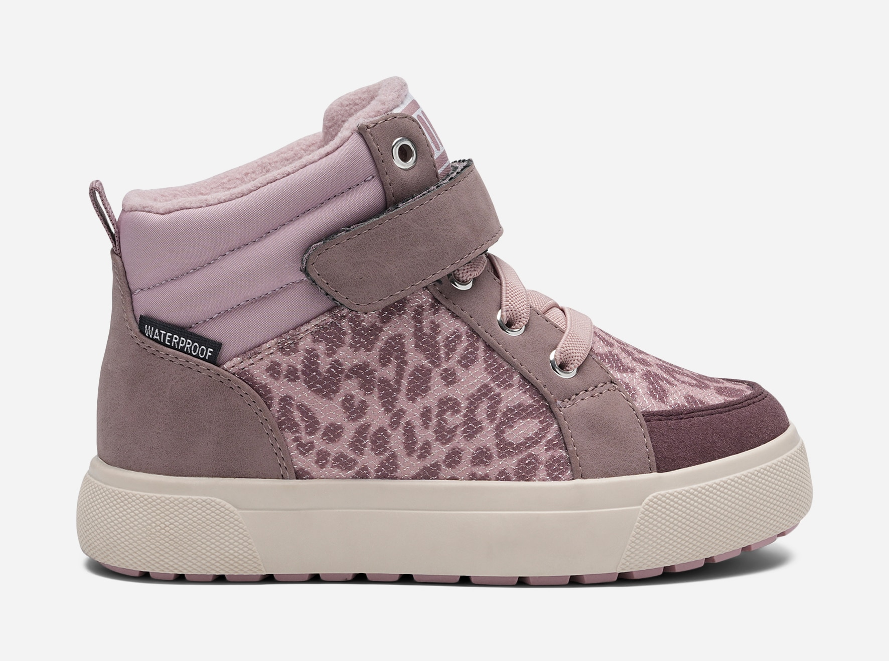 DINSKO, Fleecefodrade höga sneakers waterproof Lila