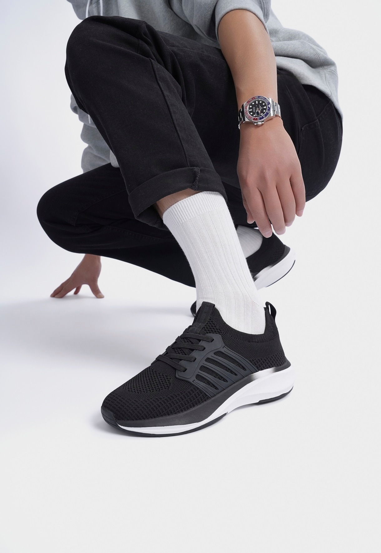 ATTITUDE, Sock sneakers Svarta