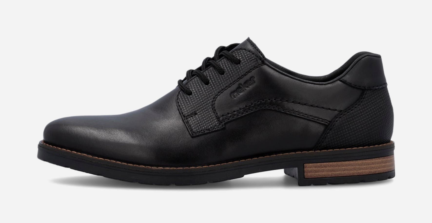 RIEKER, Snörskor Svarta